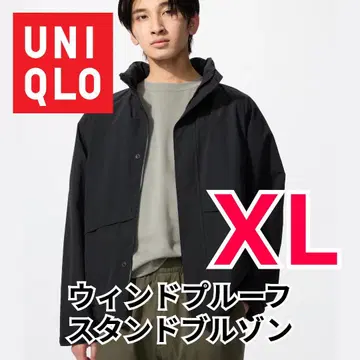[ UNIQLO/유니클로 ] 윈드프루프 스탠드 블루종 블랙 XL 사이즈