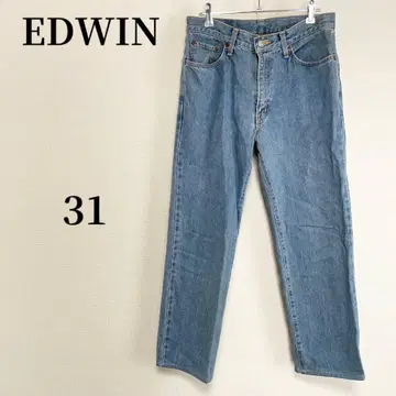EDWIN 에드윈 스트레이트 데님 아메카지 빈티지 코디 라이트 블루