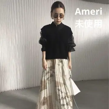 미사용 Ameri SHEER LAYERED SHIRT TOP 인기 완판템