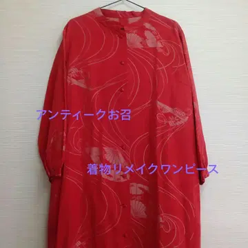 앤티크 오메시 기모노 리메이크 원피스