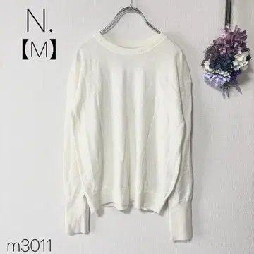 내추럴 뷰티 베이직 울 혼방 천축 크루넥 니트 화이트 [ M ]