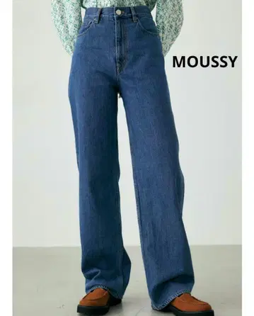MOUSSY 하이 웨이스트 90S 스트레이트 25