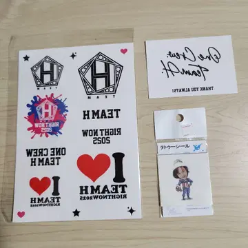 장근석, TEAMH RIGHT NOW 2025, 타투 씰 3점