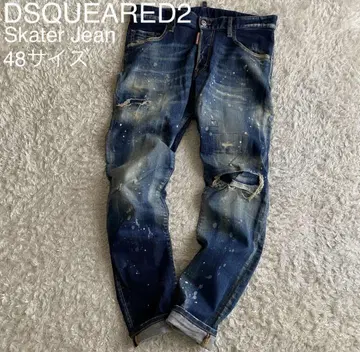 21AW/48 DSQUARED2 SKATER JEAN 크러쉬 데님