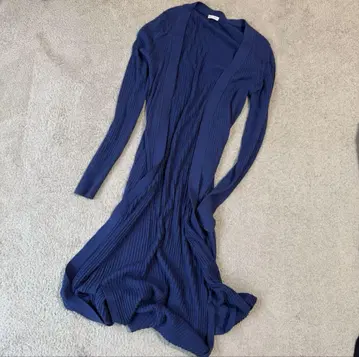 DRESSTERIOR 네이비 롱 가디건 드레스테리아 워셔블