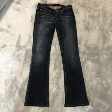Angel 플레어 청바지 다크 블루