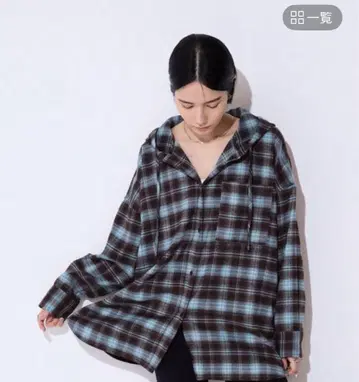 택 포함 새상품 체크 big 후디