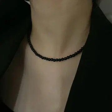 loro 아뮬렛 오닉스 네크리스 4mm