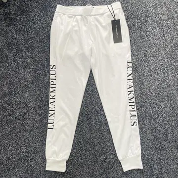 미사용 택 포함 럭스 에이케이엠 플러스 조거 팬츠 맨투맨 화이트 M