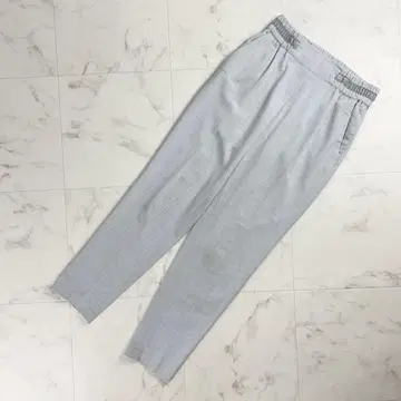 새상품급 ZARA 테이퍼드 팬츠 허리밴딩 라이트 그레이 XS*SC1205