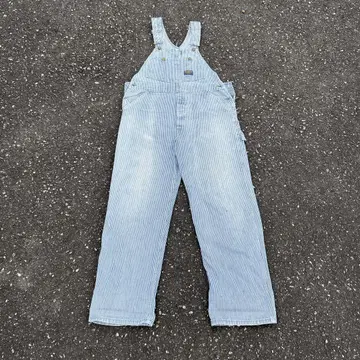 80s oshkosh 오버롤 히코리 MADE IN USA M