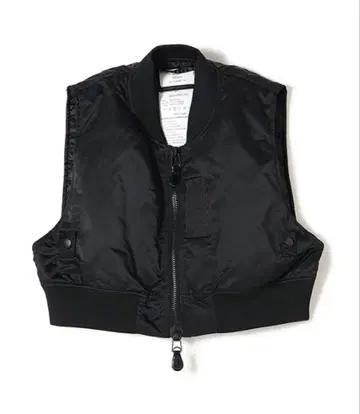 HYKE/하이크 TYPE MA-1 CROPPED TOP 블랙 베스트