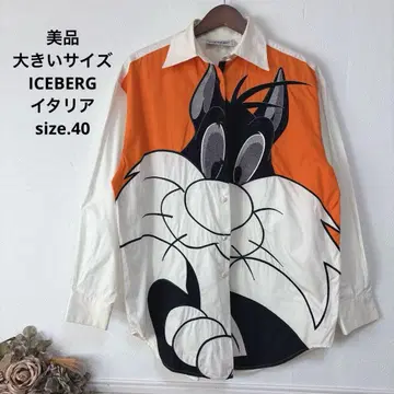 j 새상품급 빅 사이즈 ICEBERG 실베스터 캣 이탈리아 셔츠