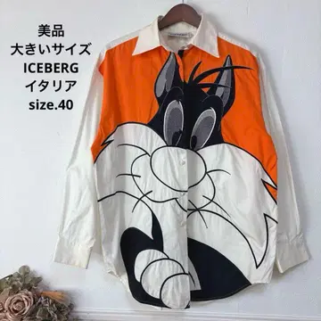 j 새상품급 빅 사이즈 ICEBERG 실베스터 캣 이탈리아 셔츠
