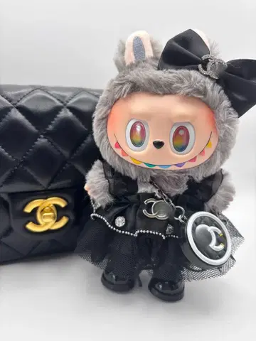 러브브 인형 의류 블랙 cc 드레스풍 코디 세트