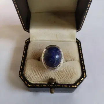 라피스 라줄리 실버 반지 약 15mm