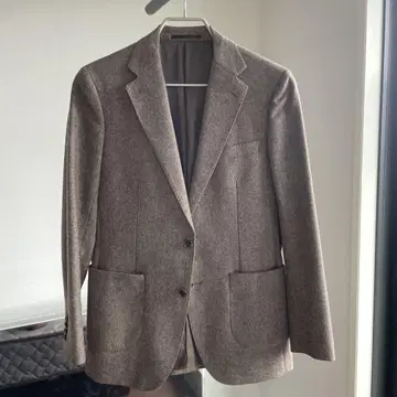 울 브라운 테일러드 자켓