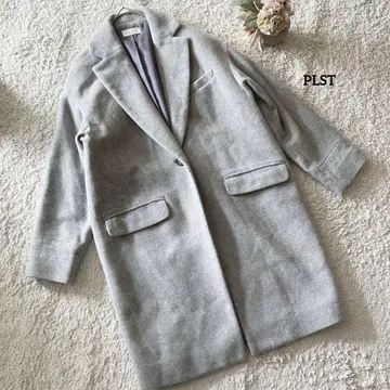 플라스테 PLST 그레이 울 체스터 코트 S 성인 여성 올겨울 대활약