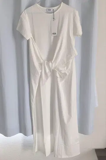 AZUL by moussy 반팔 롱 원피스 화이트
