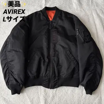 새상품급 AVIREX 아비렉스 MA-1 플라이트 자켓 블랙