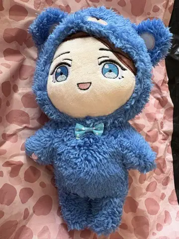 오노 사토시 군 파랑 곰 코스튬 봉제 인형