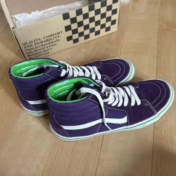 VANS 퍼플 하이컷 스니커즈