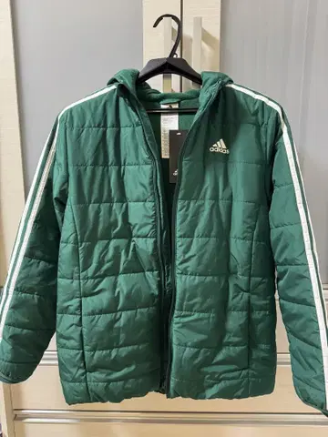 [새상품] adidas 후드 부착 그린 자켓 아디다스 Y2K 레트로