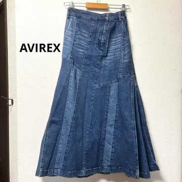 AVIREX 절개 데님 스커트