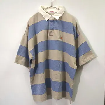 CONVERSE 오버 사이즈 로고 원포인트 자수 반팔 라거 셔츠