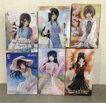 청춘 돼지는 꿈꾸는 소녀의 꿈 피규어 6종