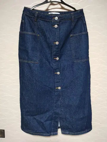 ZARA 프론트 버튼 데님 스커트