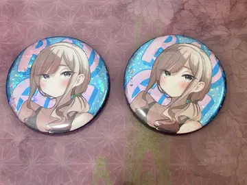 배드 걸 온리샵 홀로그램 캔뱃지 스즈카제 료 2점