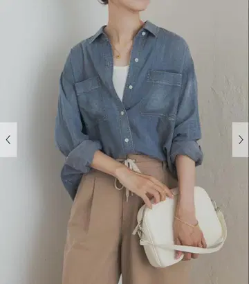 택 포함 새상품 시어 데님 셔츠 어반 리서치 도어스 카구레