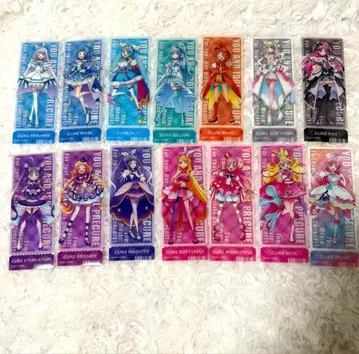 너와 아이돌 프리큐어 클리어 책갈피 14종 컴플리트