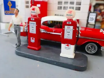 Mobilgas 주유소 1/43 디오라마 모빌 석유
