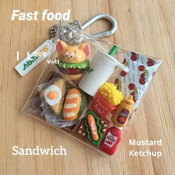 가챠 파우치 Fast food*햄버거