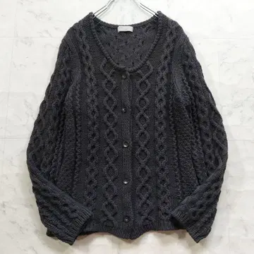 마가렛호웰 케이블 니트 가디건 M 울 100%