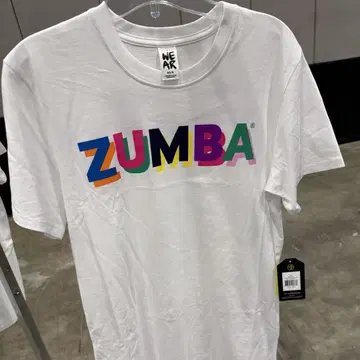 ZUMBA zincon 한정판 화이트 T셔츠 줌바 의류