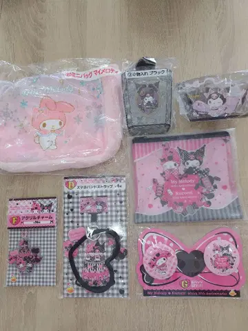 새상품! 쿠로미, 마이멜로디 복권 7개 세트