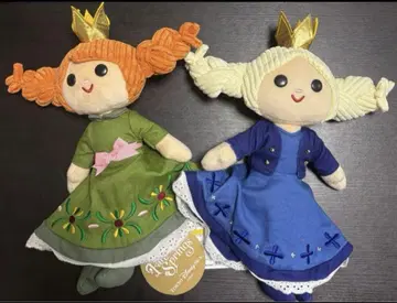디즈니 판타지 스프링스 겨울왕국 안나와 엘사 봉제 인형