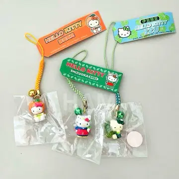 [시즈오카 한정판] 고토치 키티 헬로키티 스트랩 네즈케 스트랩 3개 세트