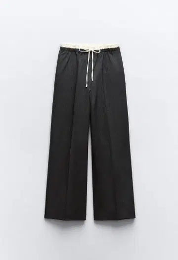 ZARA 새틴 허리 밴딩 팬츠