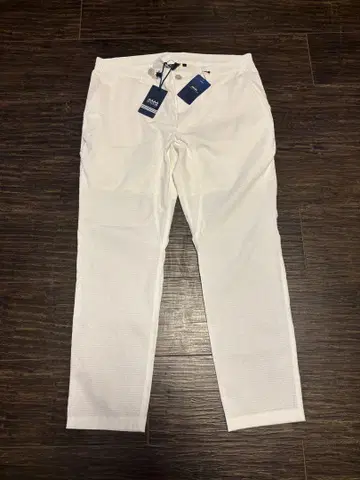 미사용 새상품 무타 마린 골프 오샤레 롱 팬츠 화이트 화이트 7 XL
