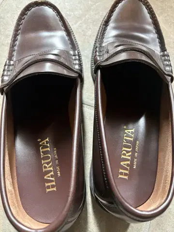 HARUTA 로퍼 26EE 브라운 일본제