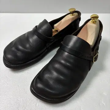 오로라 슈즈 가죽 천연 가죽 미들 블랙 8D 26cm