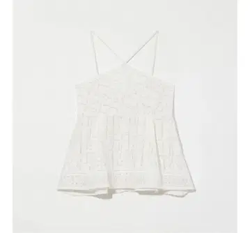Eaphi SWITCHING LACE PEPLUM TOPS