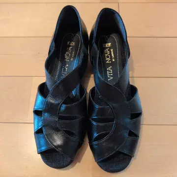 VITA NOVA 블랙 샌들 EEE 24.5cm~25.0cm