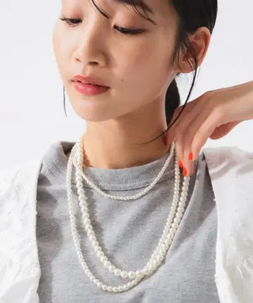 [ 새상품 ] BEAMS BOY 랜덤 펄 목걸이