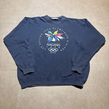 나가노 올림픽 1998 트레이닝복 맨투맨 네이비 빈티지 90s