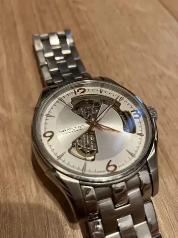 HAMILTON 재즈 마스터 오픈 하트 스켈레톤 H325650
